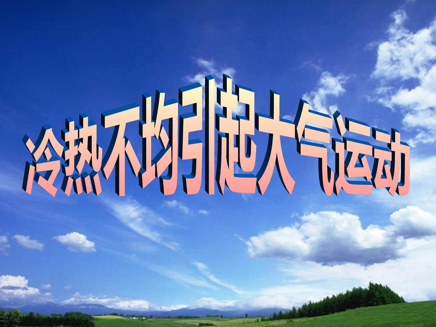 冷热不均引起大气运动_课件1