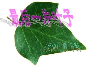 最后一片叶子_课件1