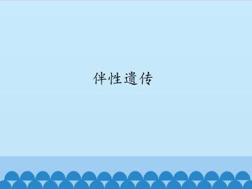 伴性遗传_课件1