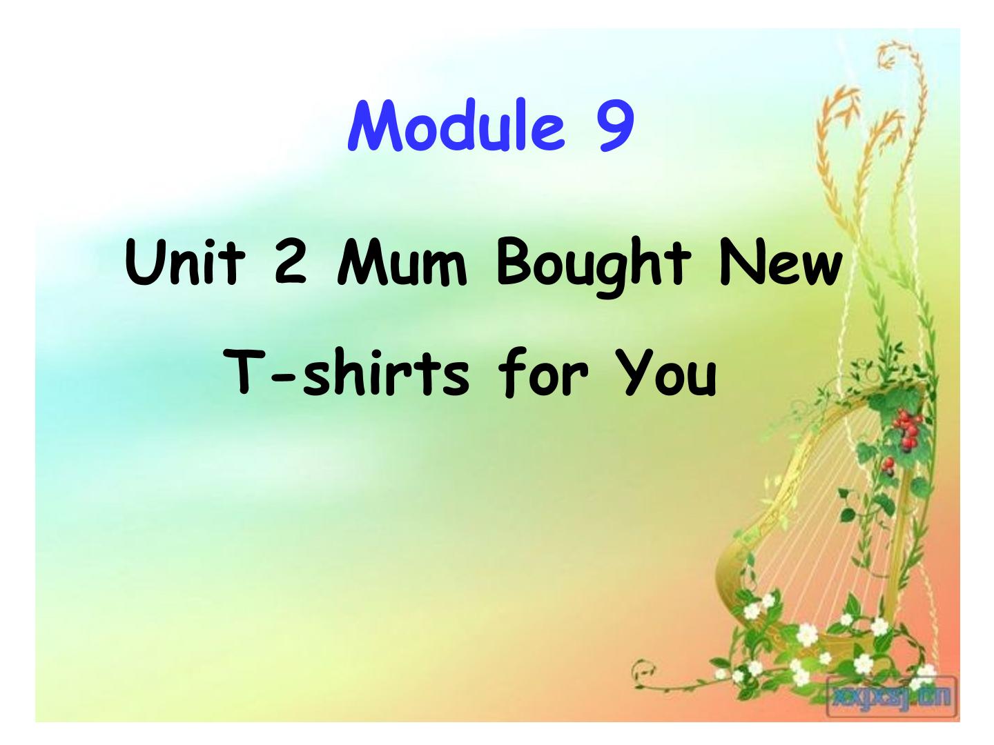 Unit 2 Mum bought new T-shirts for you.