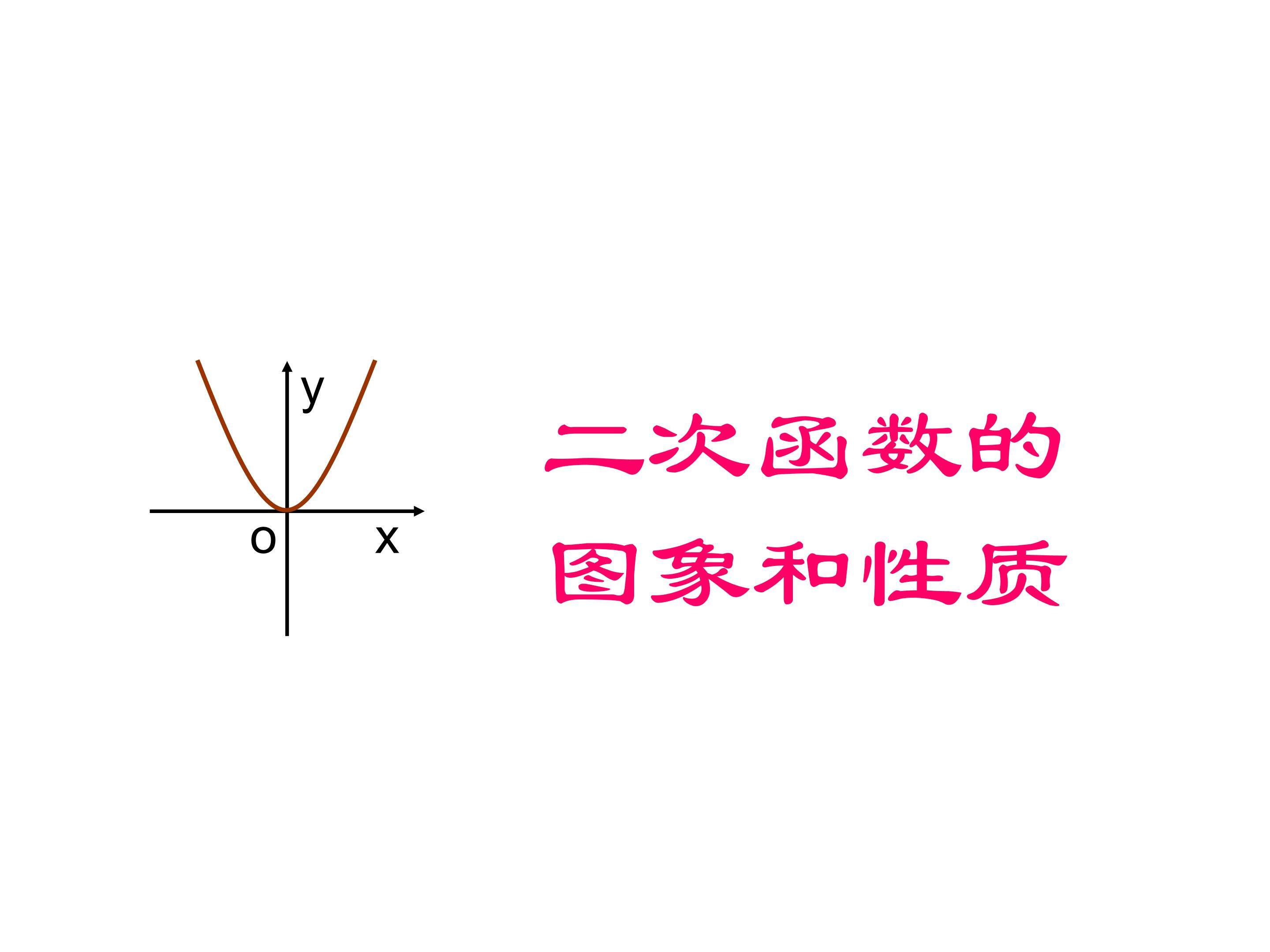 二次函数y=ax2+bx+c的图象与性质一般式