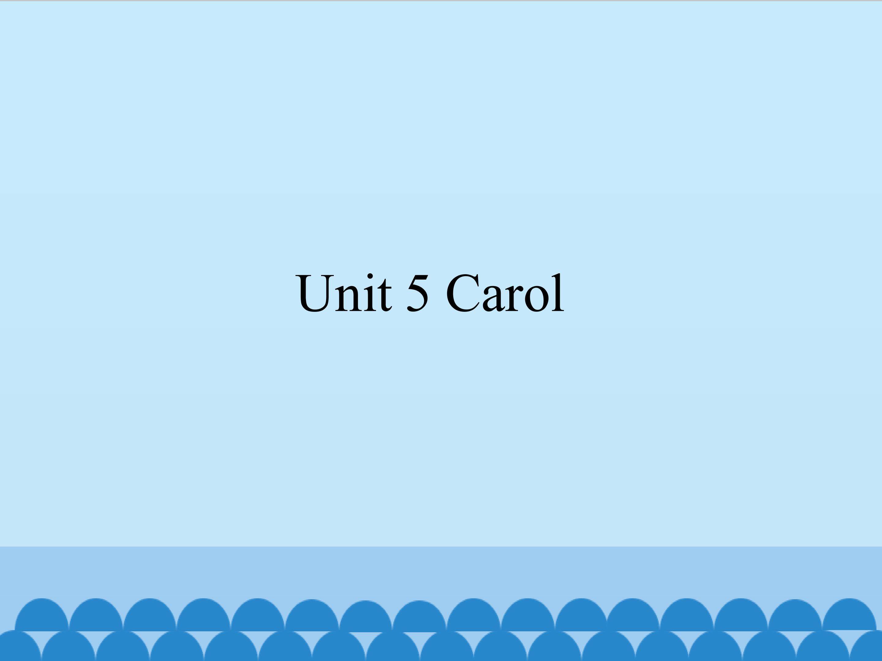 Unit 5
