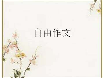 自由作文_课件1