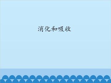 消化和吸收_课件1