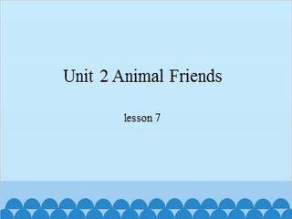 Unit 2 Animal Friends-lesson 7_课件1