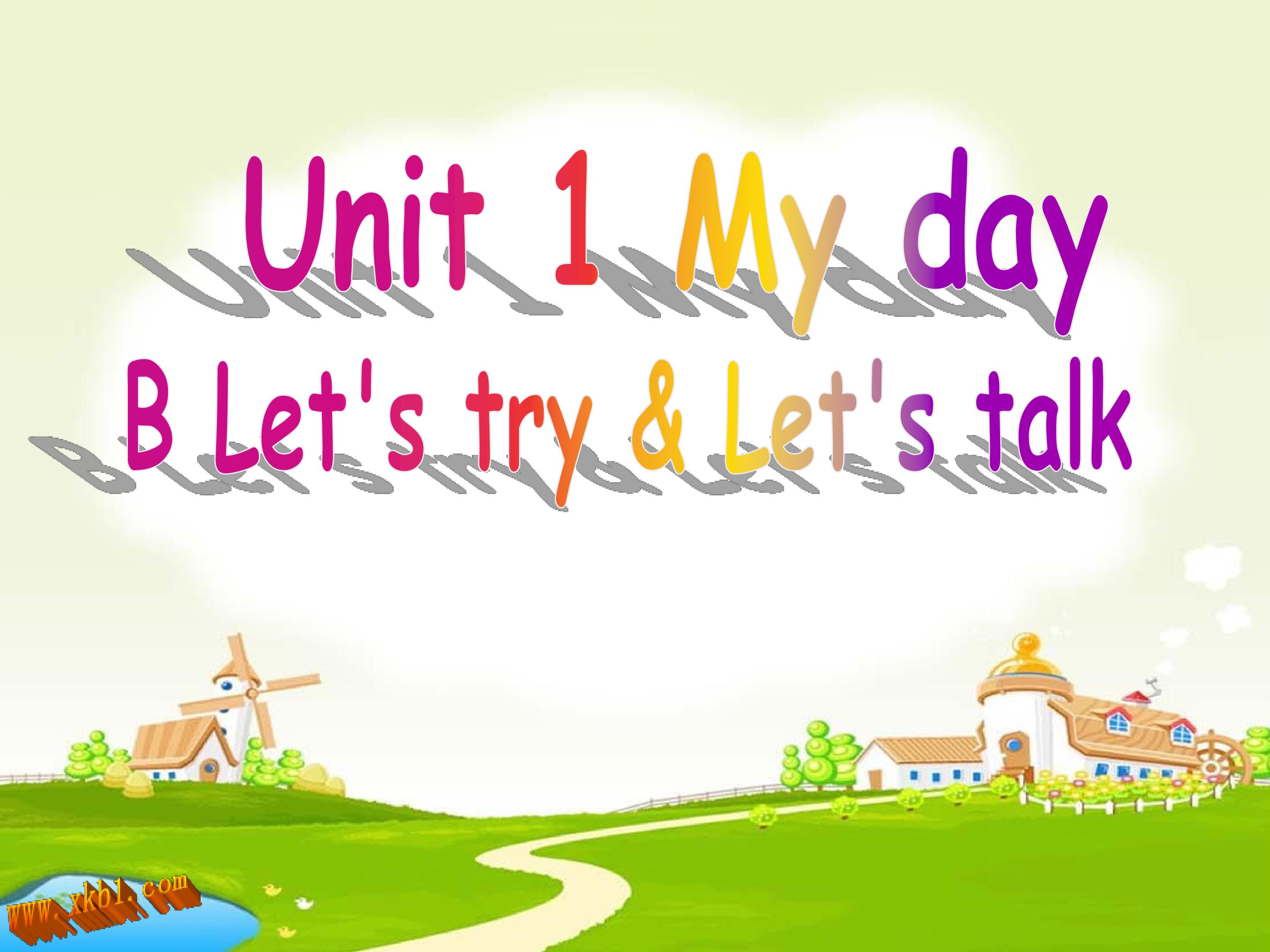 五年级下册英语Unit  1 B let's talk