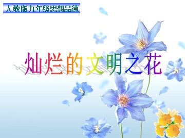 灿烂的文明之花
