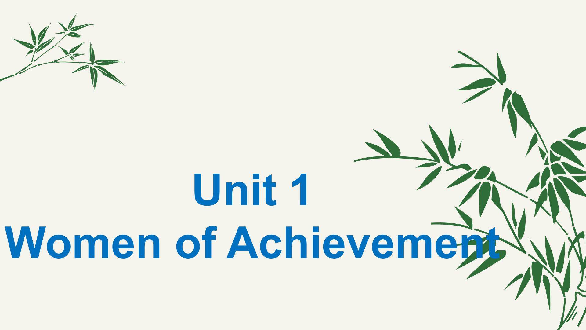 Book4Unit1 women of achievement