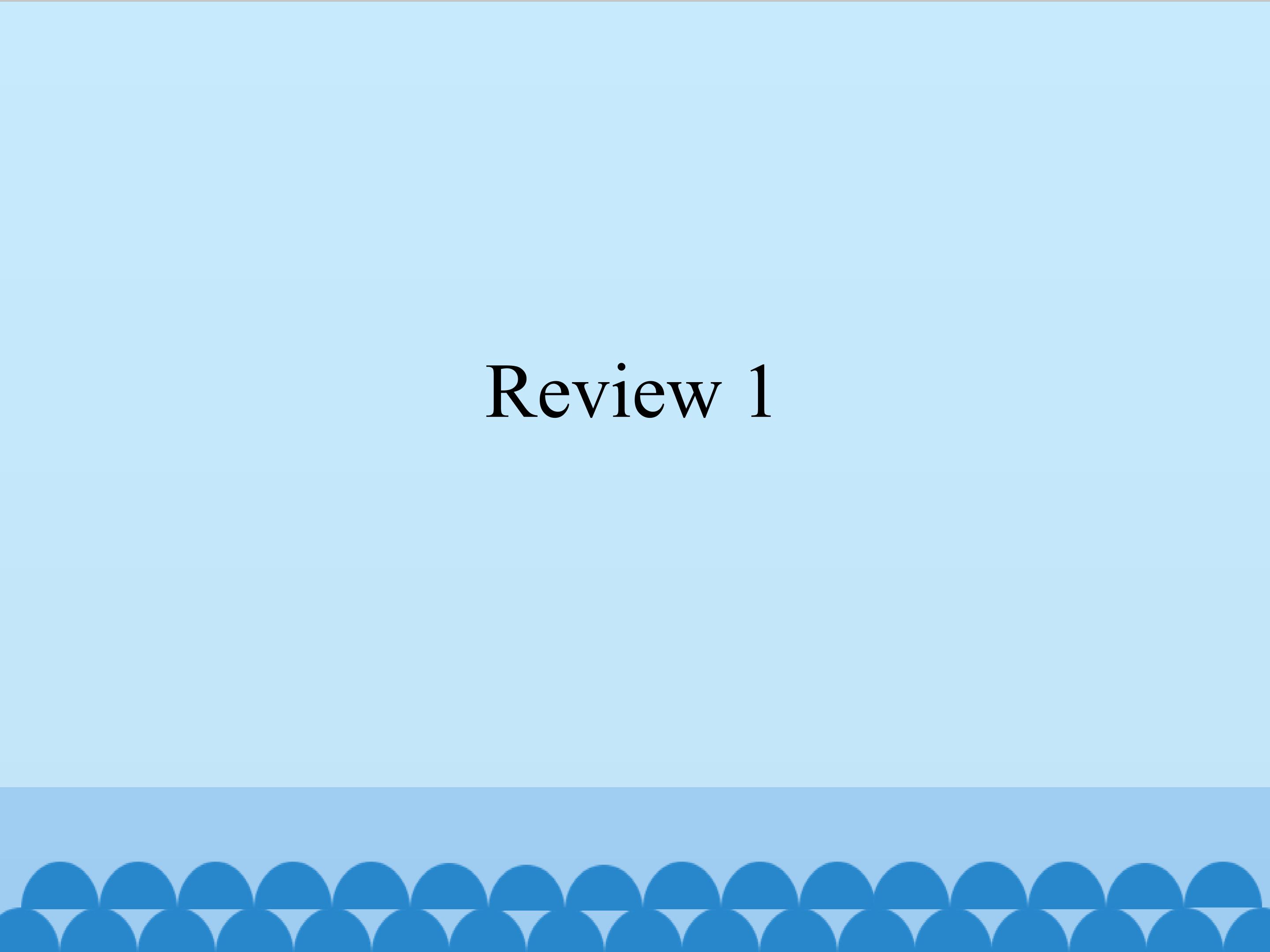 Review 1