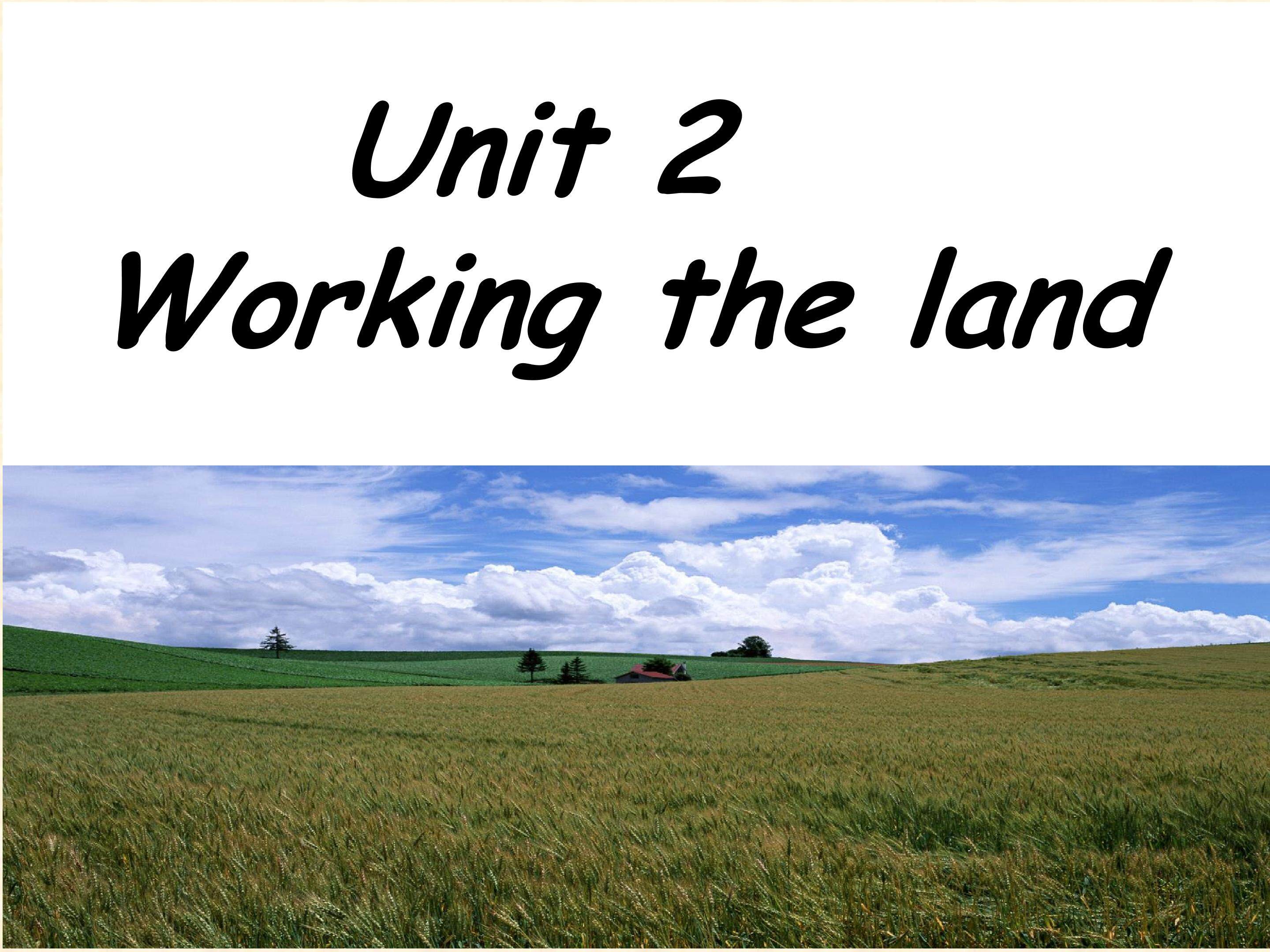 Working the land-Reading
