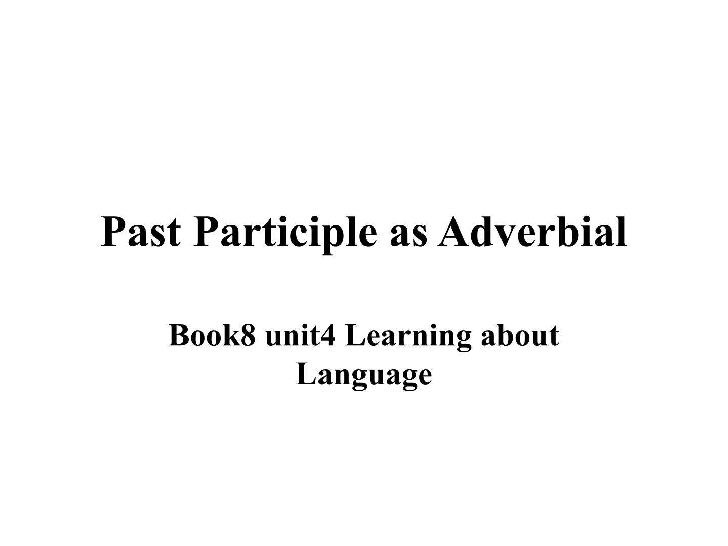 Learning about Language