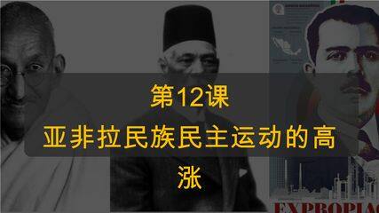 9年级历史部编版下册课件第3单元第12课 亚非拉民族民主运动的高涨