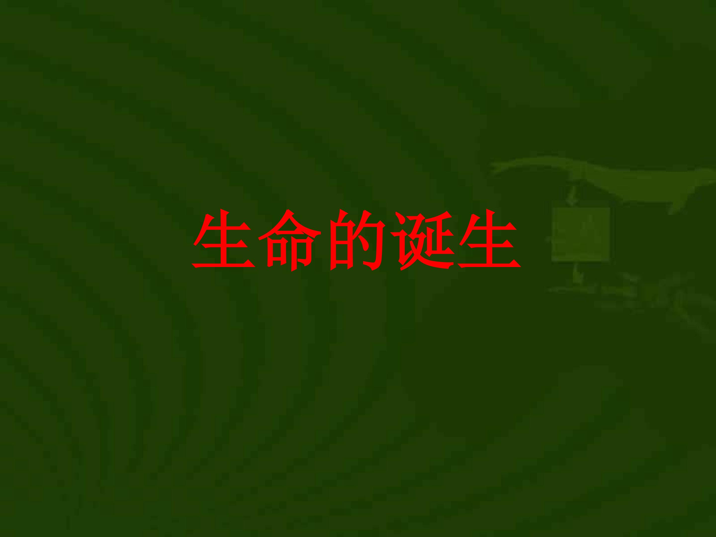 生命的诞生_课件1
