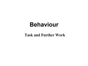 Task and Further Work_课件1