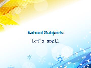 Let's Spell_课件1