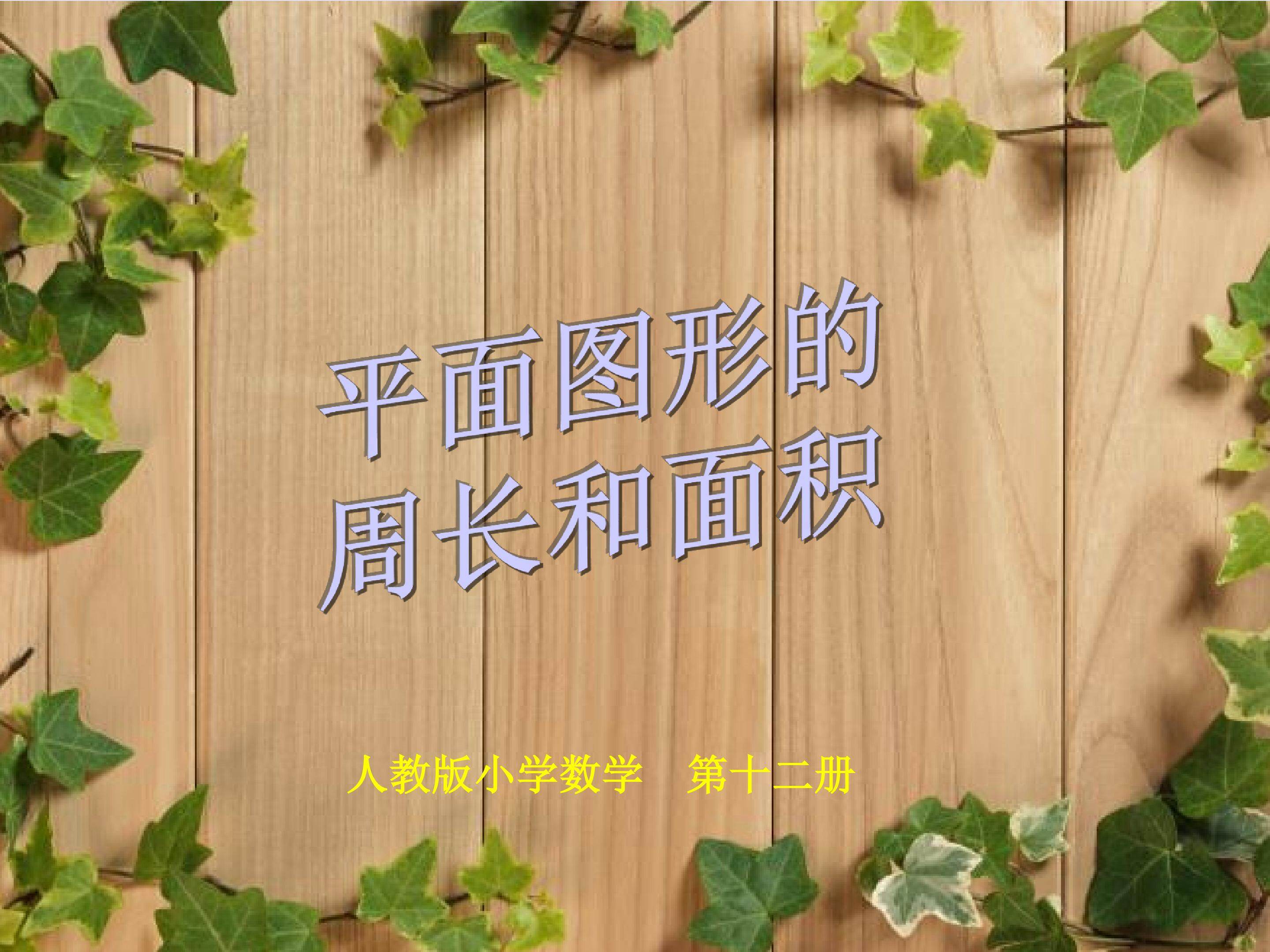 平面图形的周长和面积