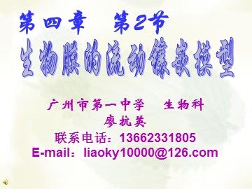 生物高中必修1第四章第二节课件2