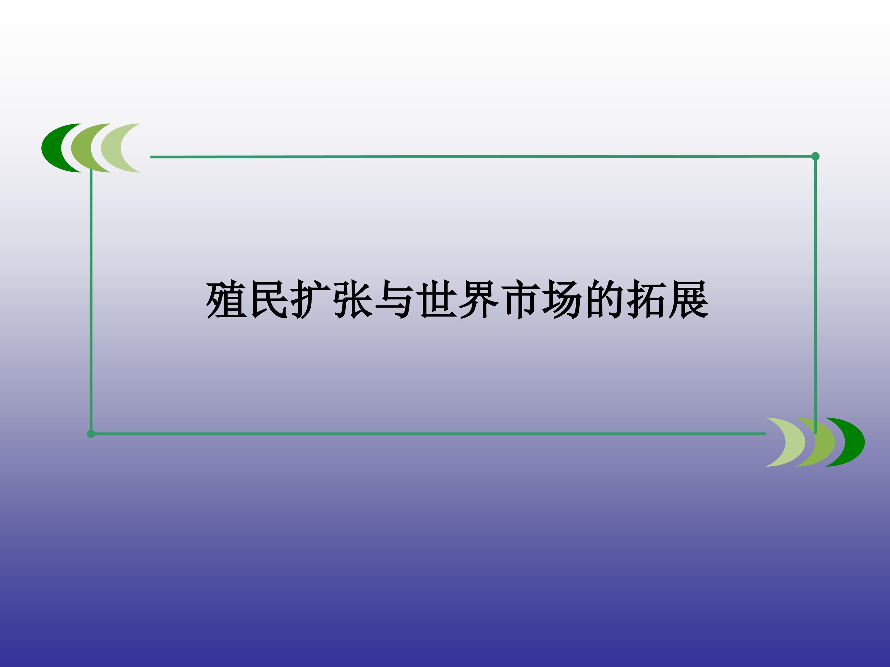 殖民扩张与世界市场的拓展_课件1