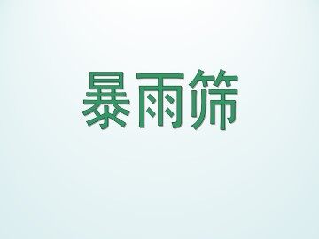暴雨筛_课件1
