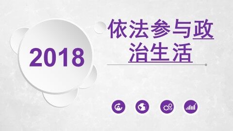 ○ 依法参与政治生活