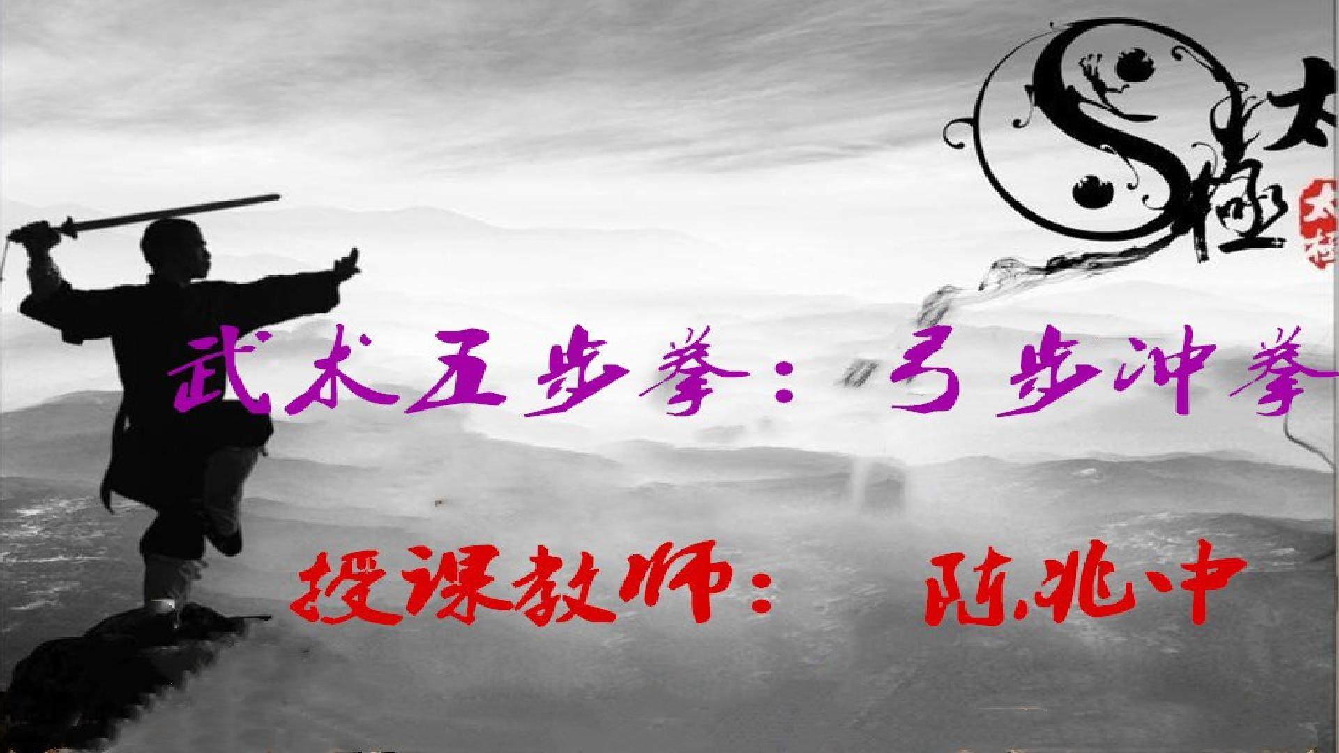 武术：弓步冲拳