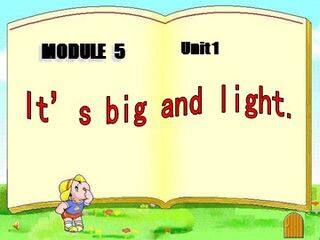 Unit 1 It's big and light.