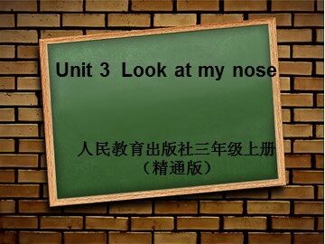 Unit 3  Look at my nose.