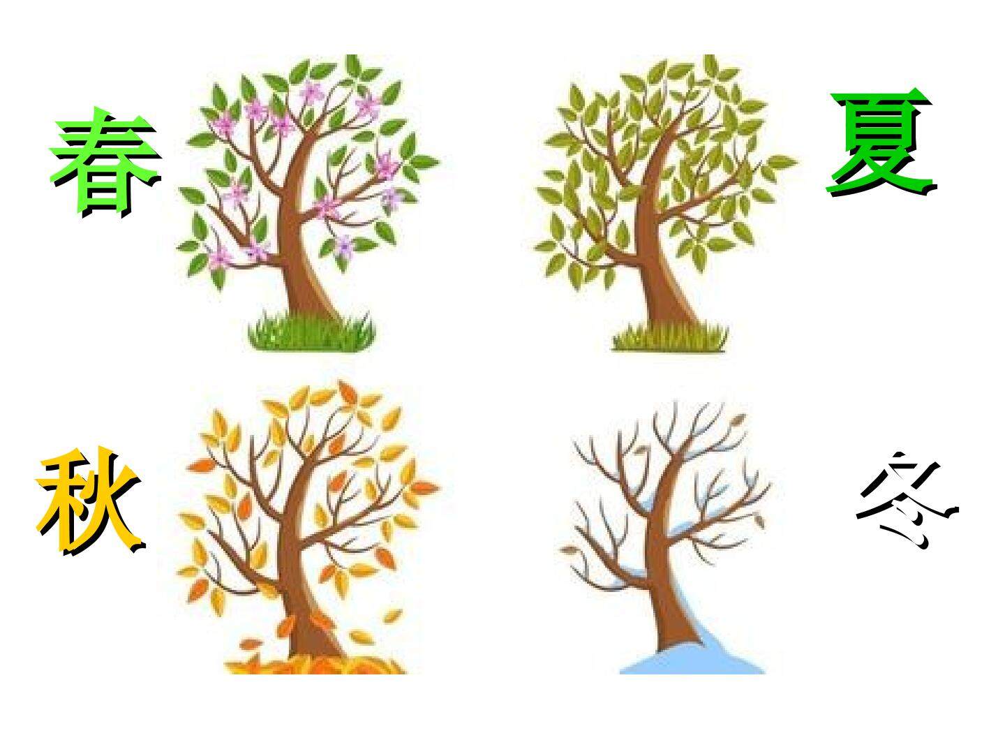 1.春夏秋冬