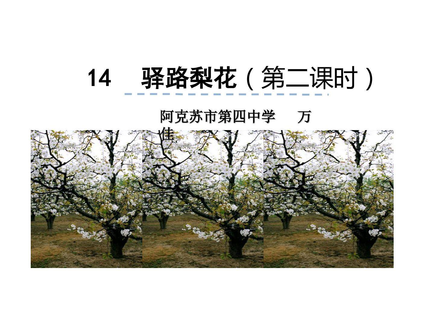 驿路梨花