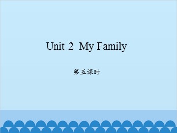 Unit 2  My Family-第五课时_课件1