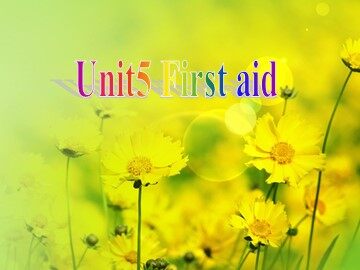 Unit 5 First aid