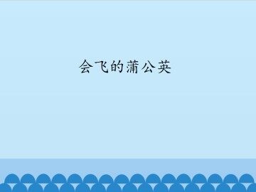 会飞的蒲公英_课件1