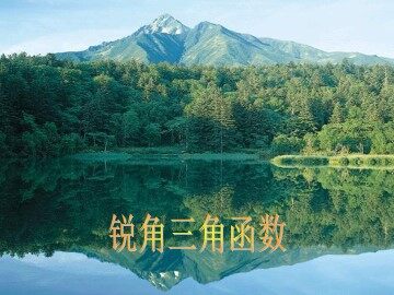 锐角三角函数_课件2