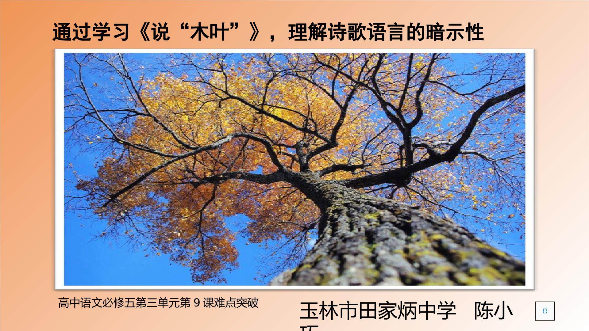 理解诗歌语言的暗示性