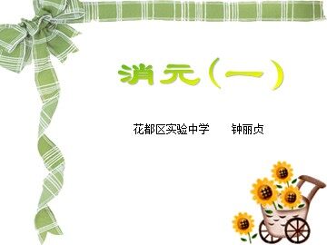 二元一次方程组代入消元1（特色班）
