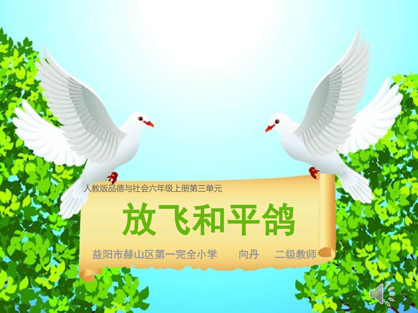 2　放飞和平鸽