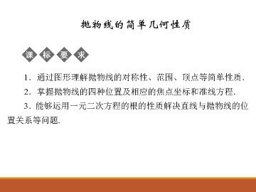 抛物线的简单几何性质_课件1