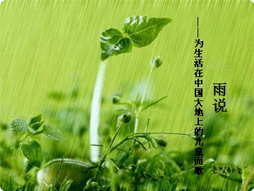 2  雨说 