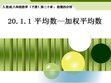 20.1.1 平均数