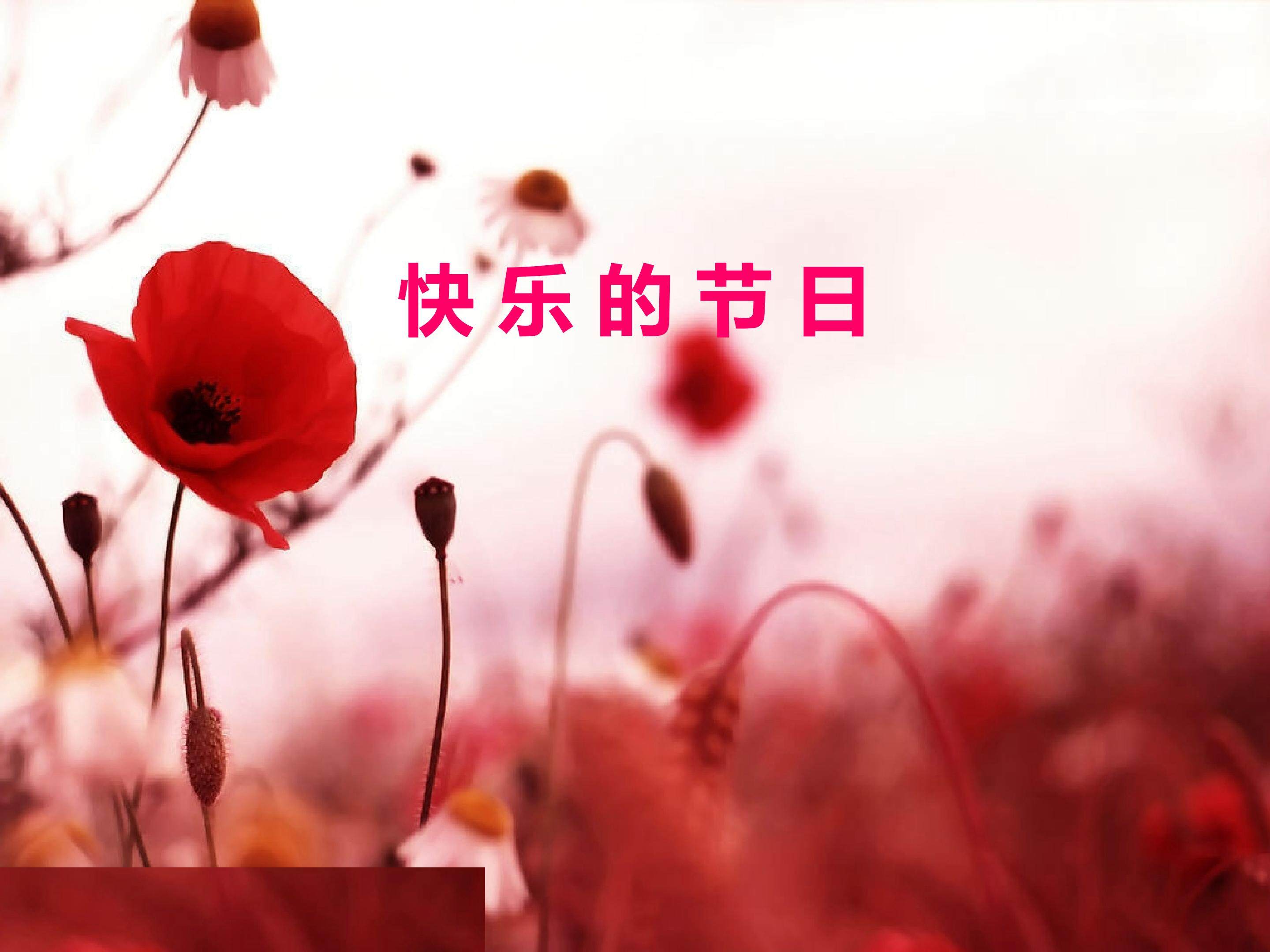 选唱  快乐的节日