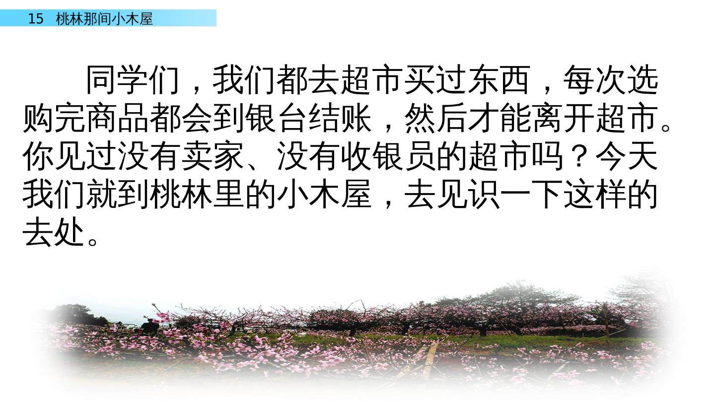 桃林那间小木屋