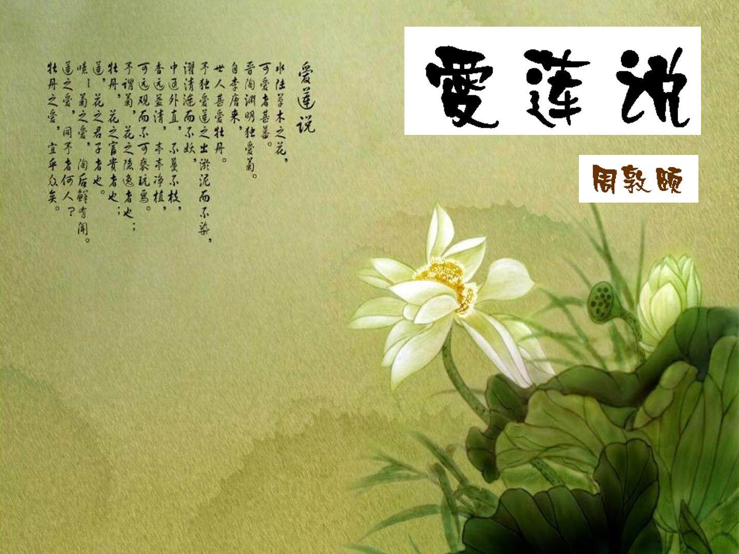 爱莲说