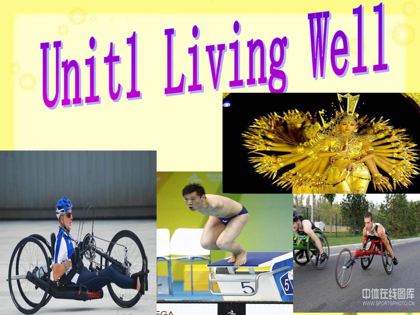 Unit 1 Living well