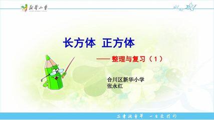 长方体 正方体整理与复习(1)