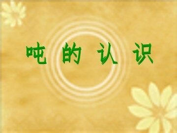吨的认识_课件1