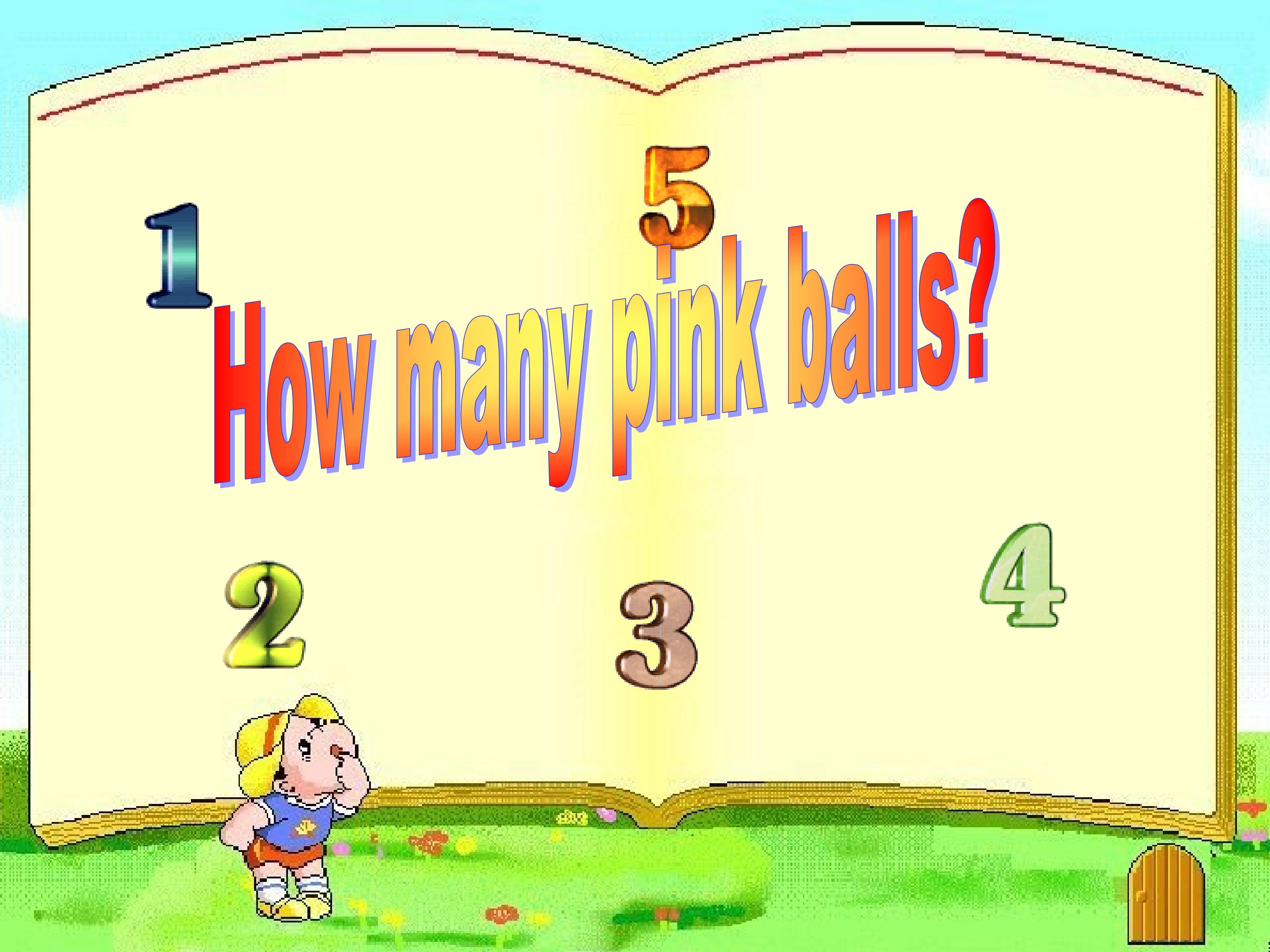 新标准英语第一册M8U2How many pink balls？