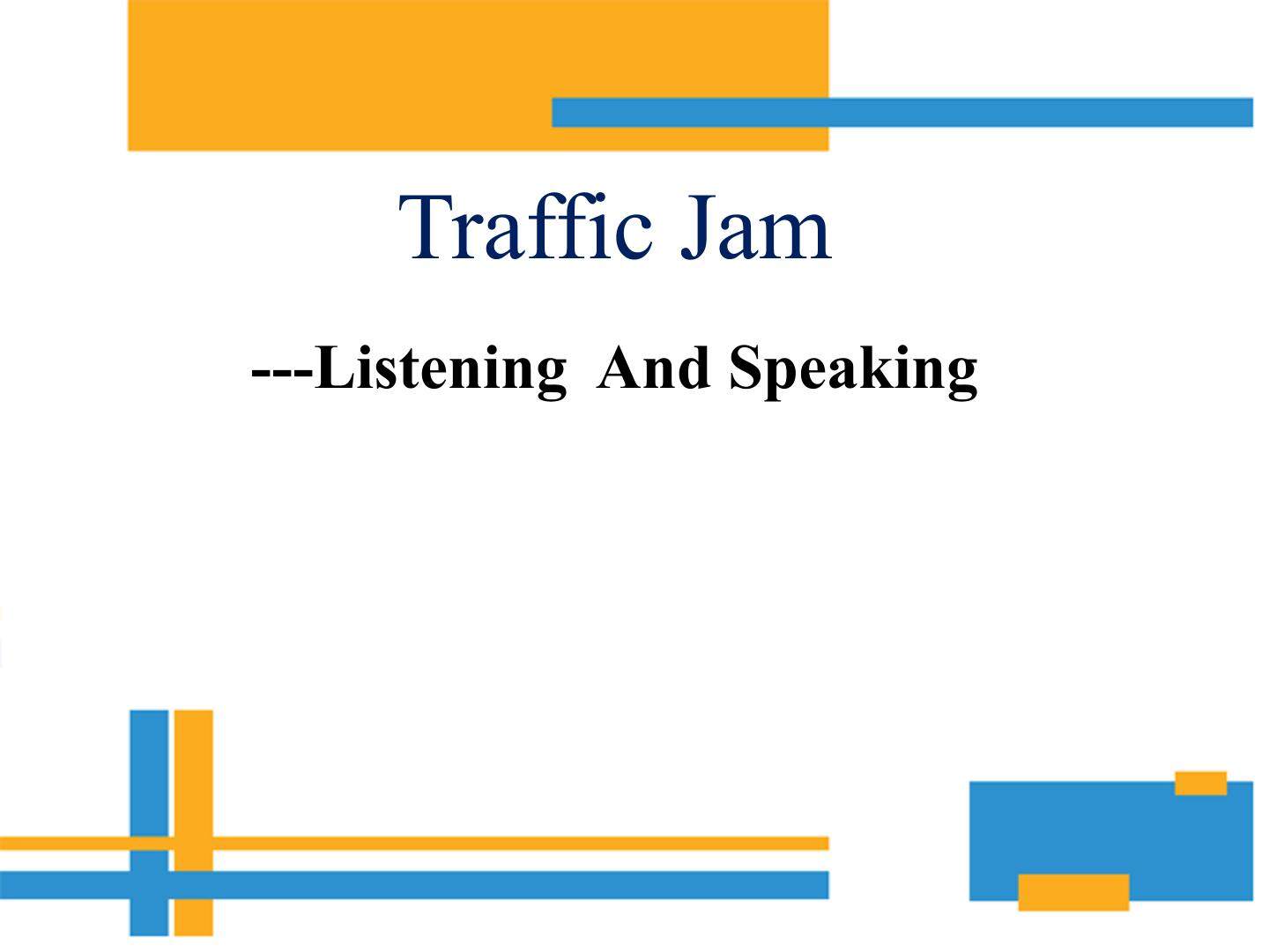 Listening and vocabulary
