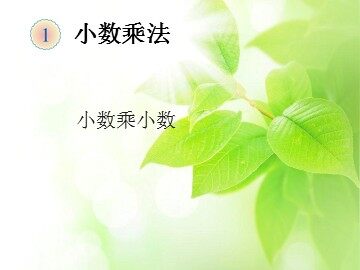 小数乘小数