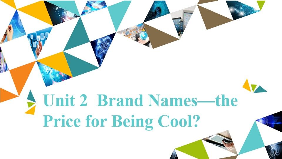 Unit 2  Brand Names—the Price for Being Cool?_课件1