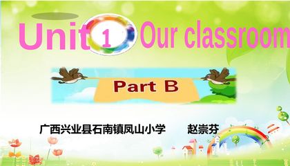 Unit1 Our Classroom PartB